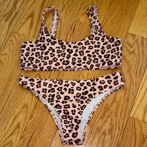 Leopard Print Bikini Set
